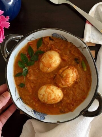 kerala style egg curry with coconut milk
