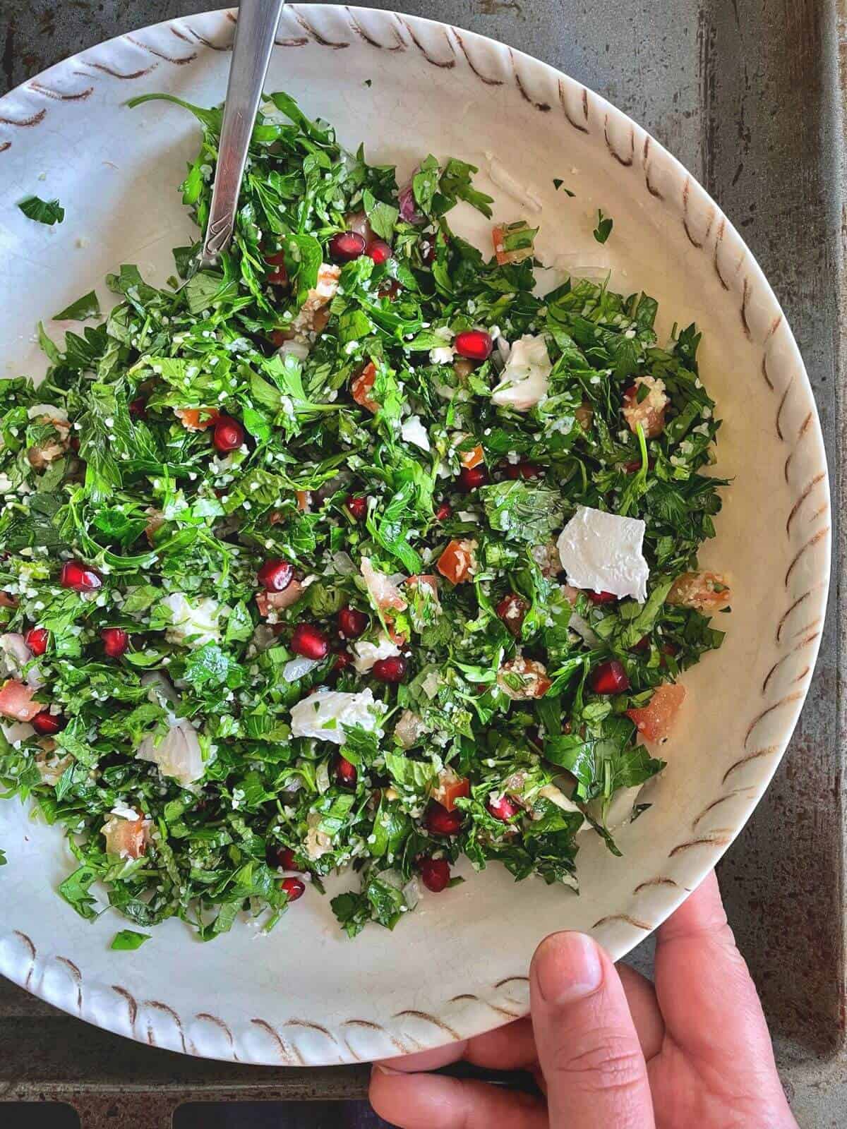 tabbouleh salad bowl