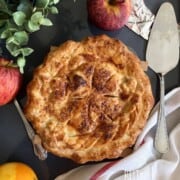 freshly baked American apple pie.