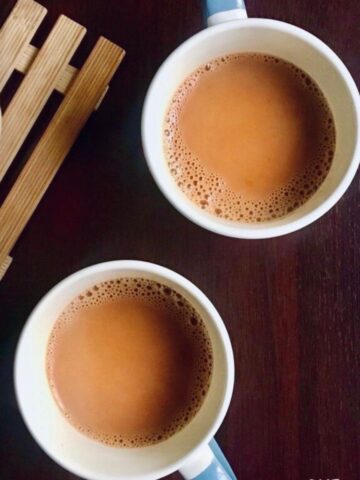 two mugs of chai