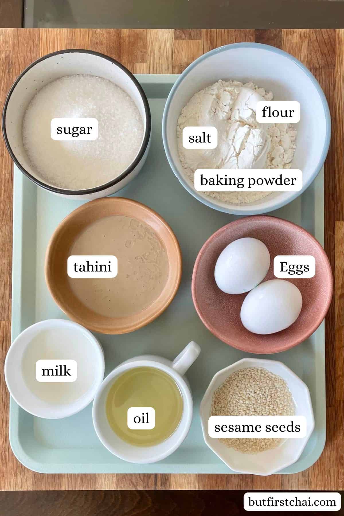 Ingredients displayed