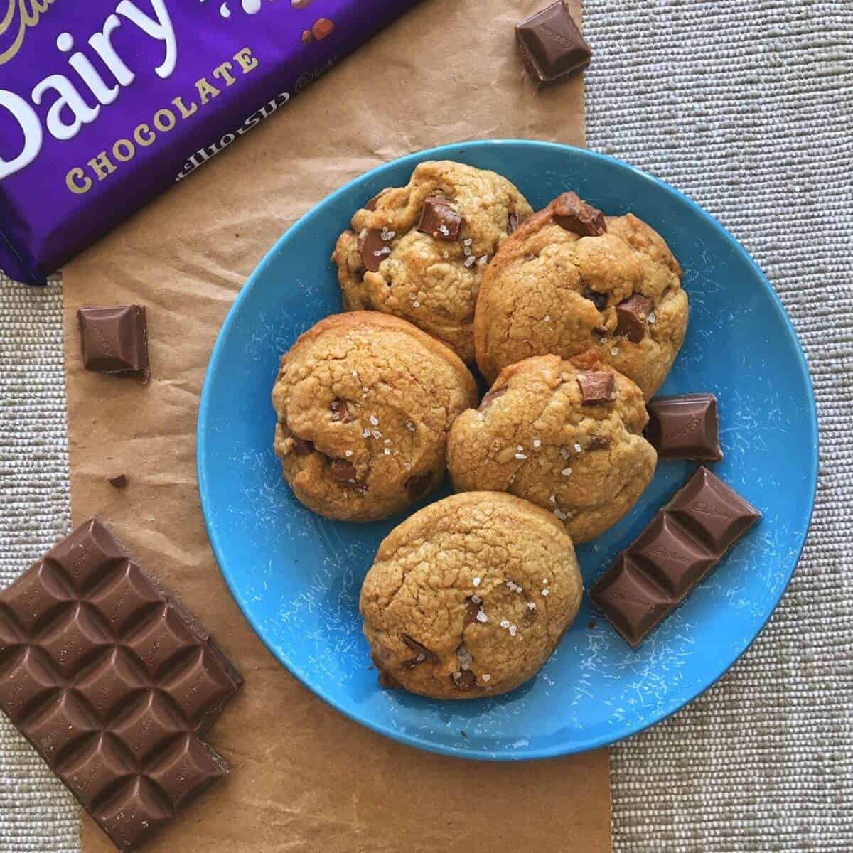 Cadbury Flake Chocolate Chip Cookies, Chocolate chip cookie…