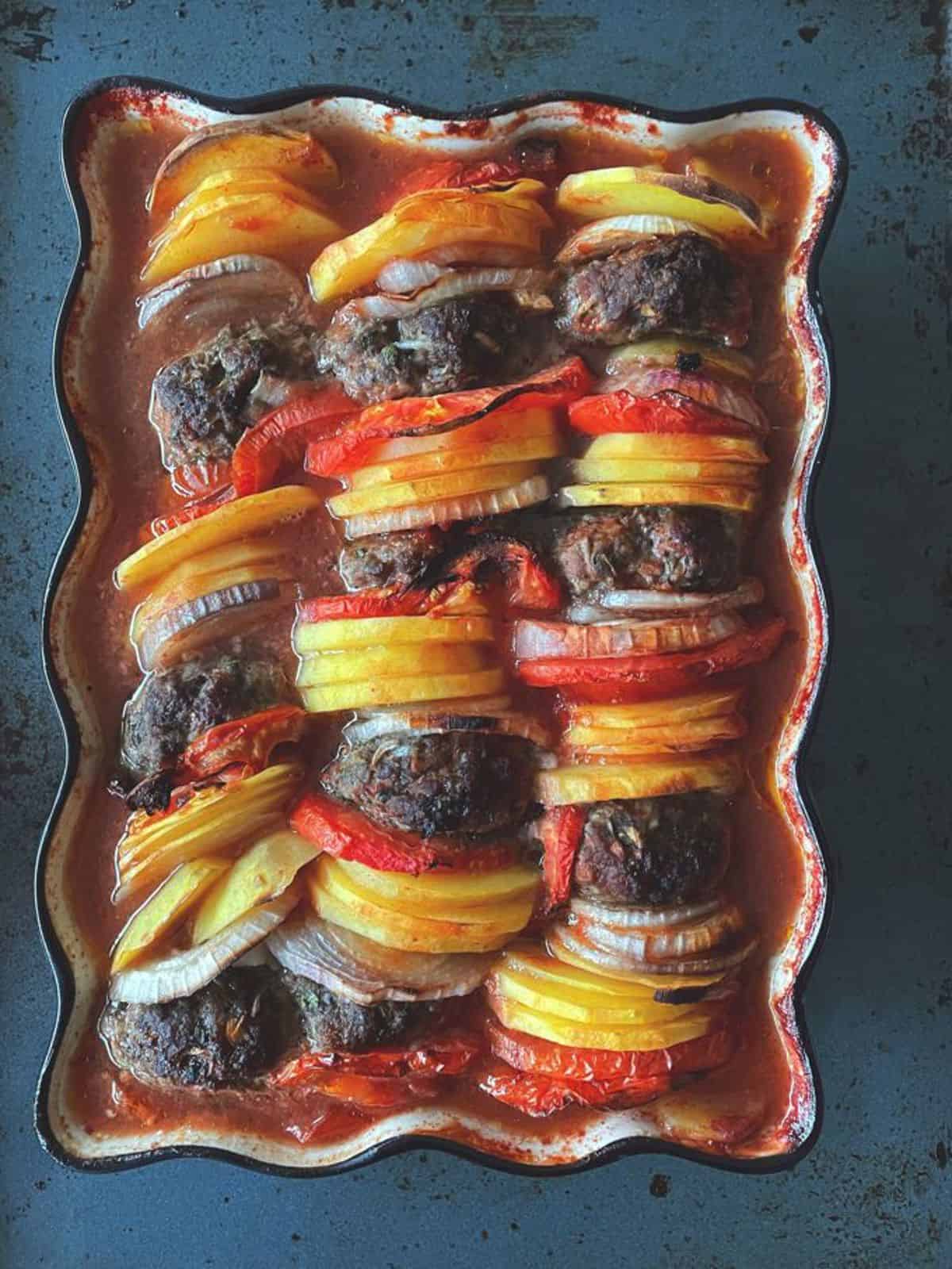 baked kafta bil sanieh