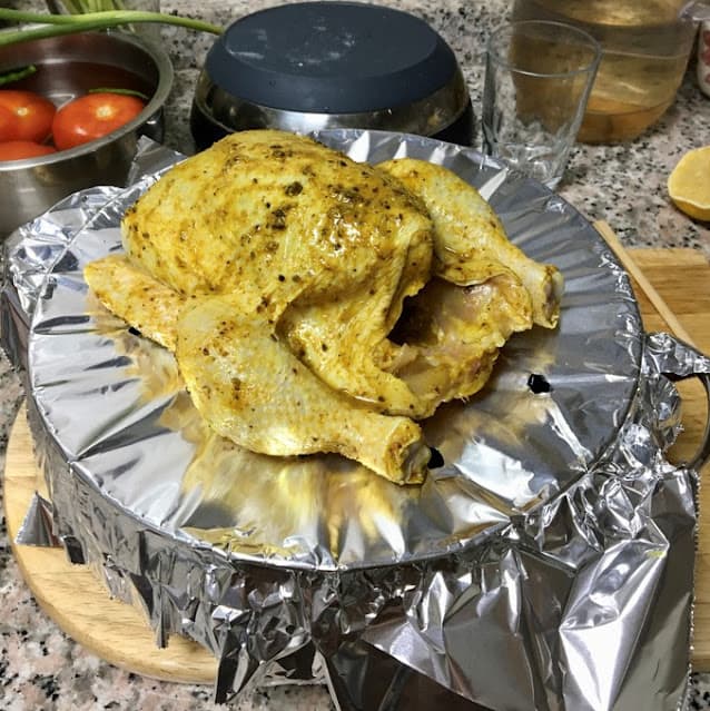 mandi rice pot and chicken foil method 