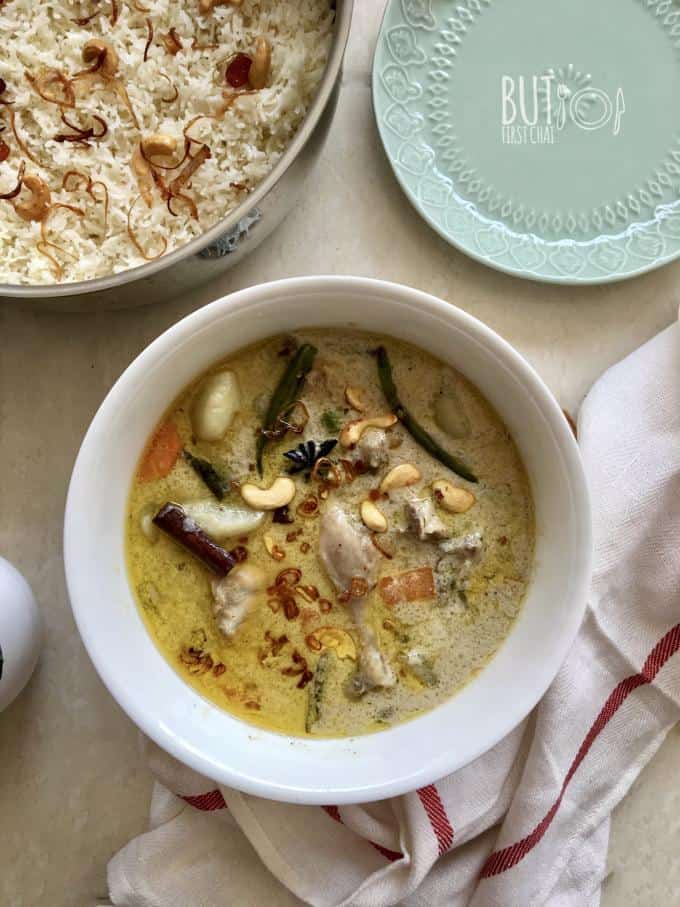 chicken and vegetable stew with coconut milk