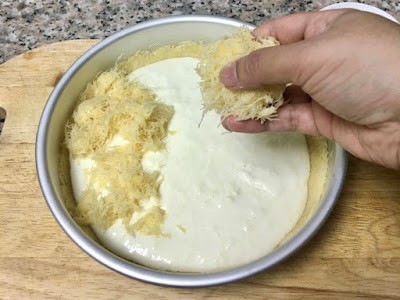 adding dough for top crust