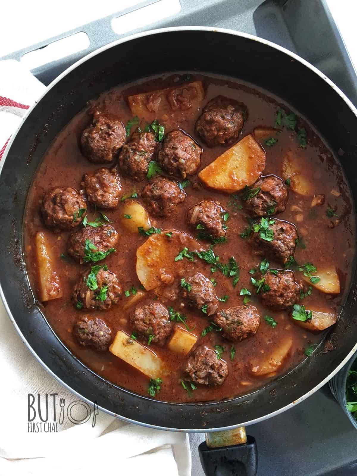 Daoud Basha Recipe | Lebanese Meatballs Stew