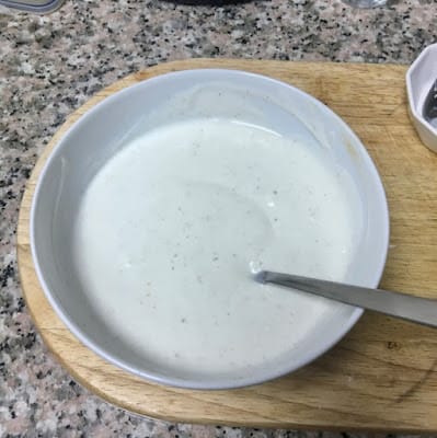 yoghurt mixture for fatteh