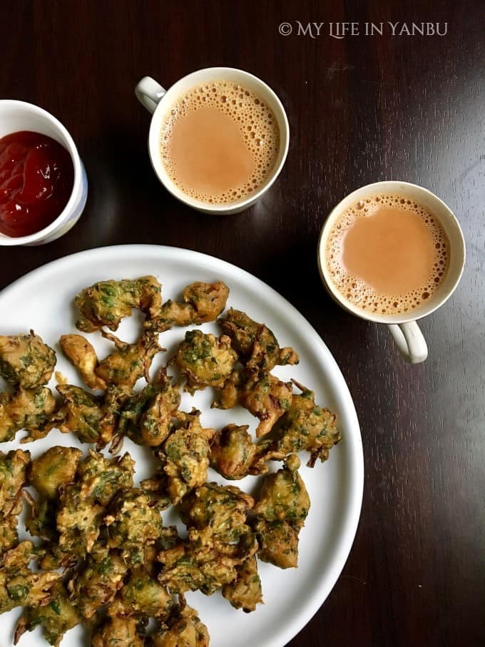 Arugula Pakora | Garden Rocket Fritters