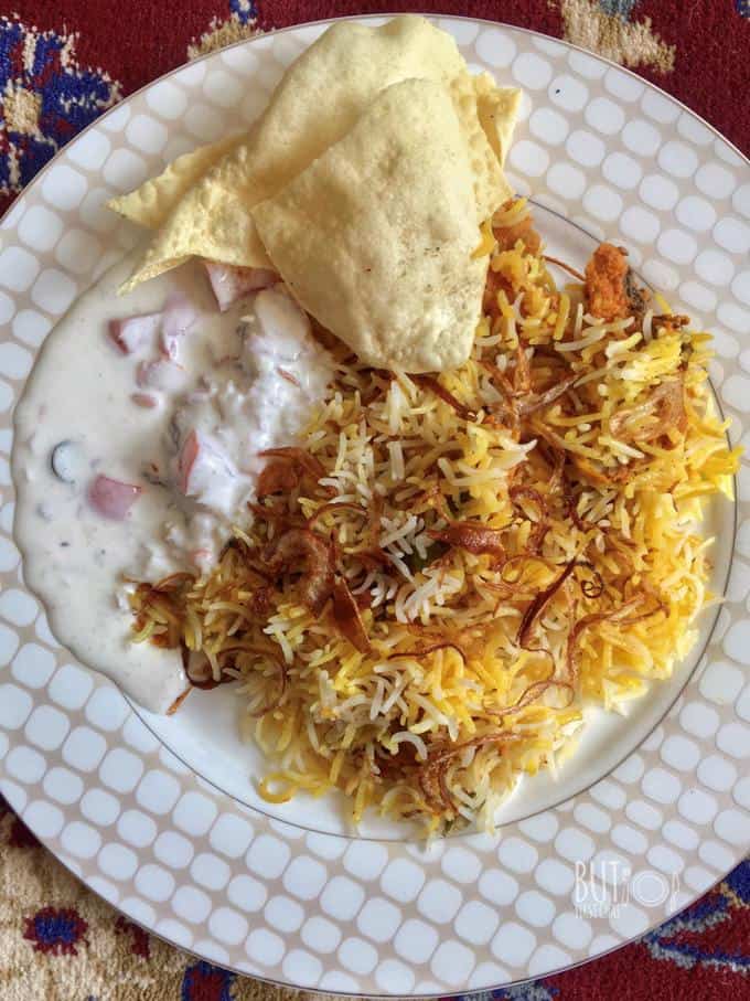 hyderabadi kacchi chicken biryani