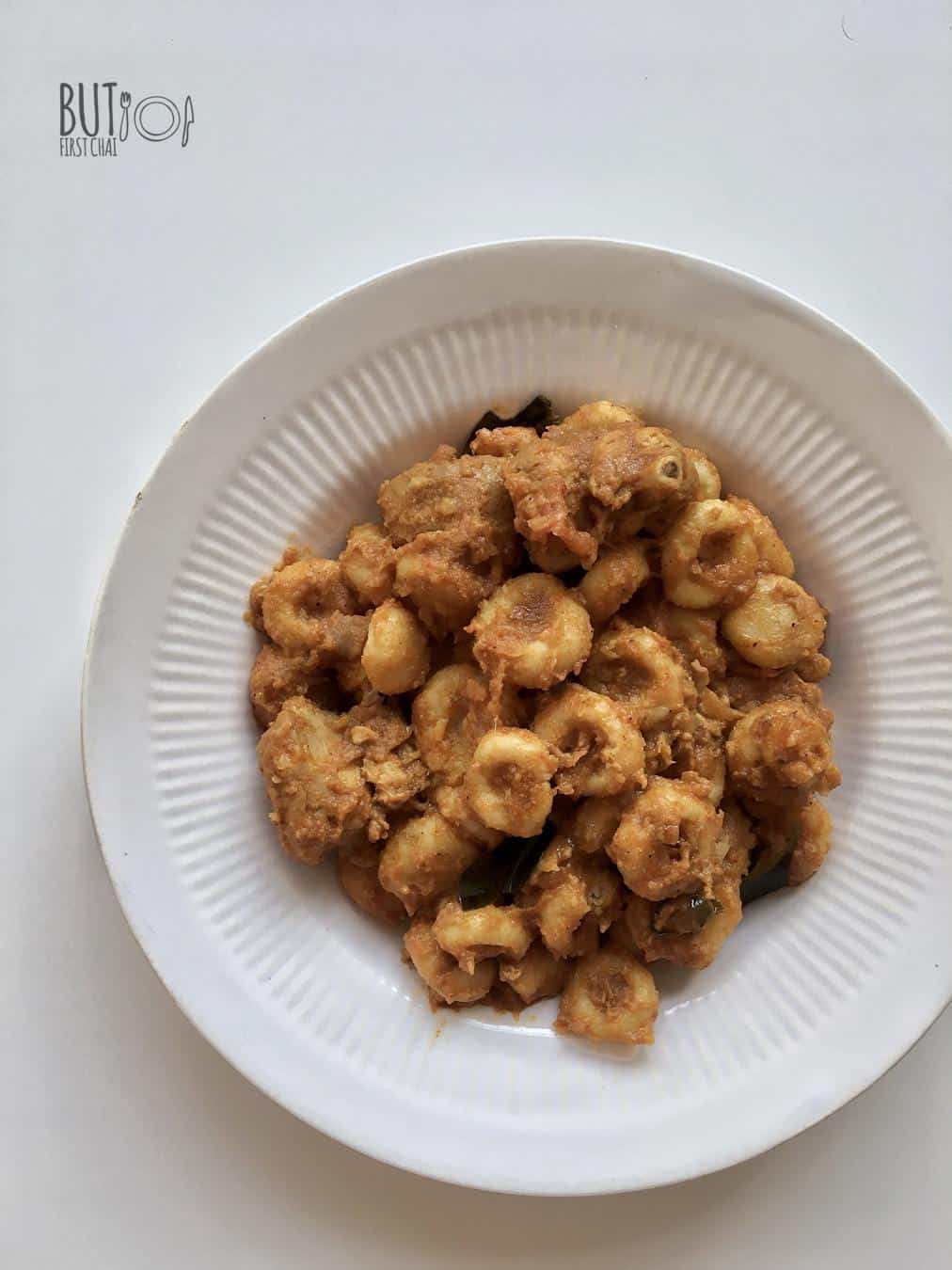 Mom's Kakka Orotti | Steamed Mini Rice Dumplings in Roasted Coconut Sauce Chicken Gravy