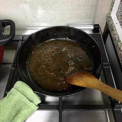 deglaze the pan used to sear meatballs
