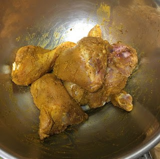 marinated chicken pieces