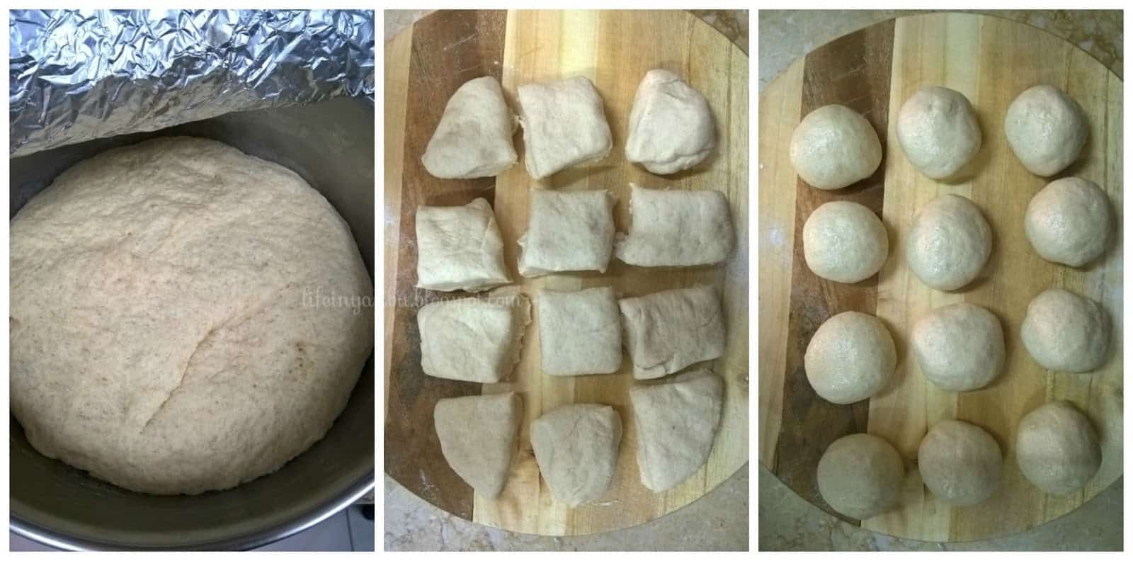 making pita bread on stovetop
