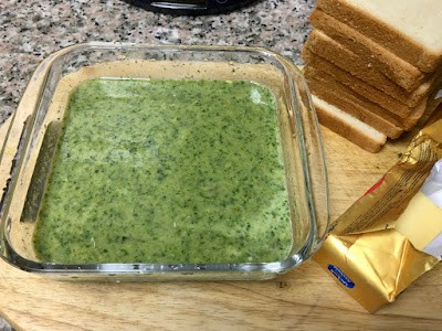 green egg mixture for french toast