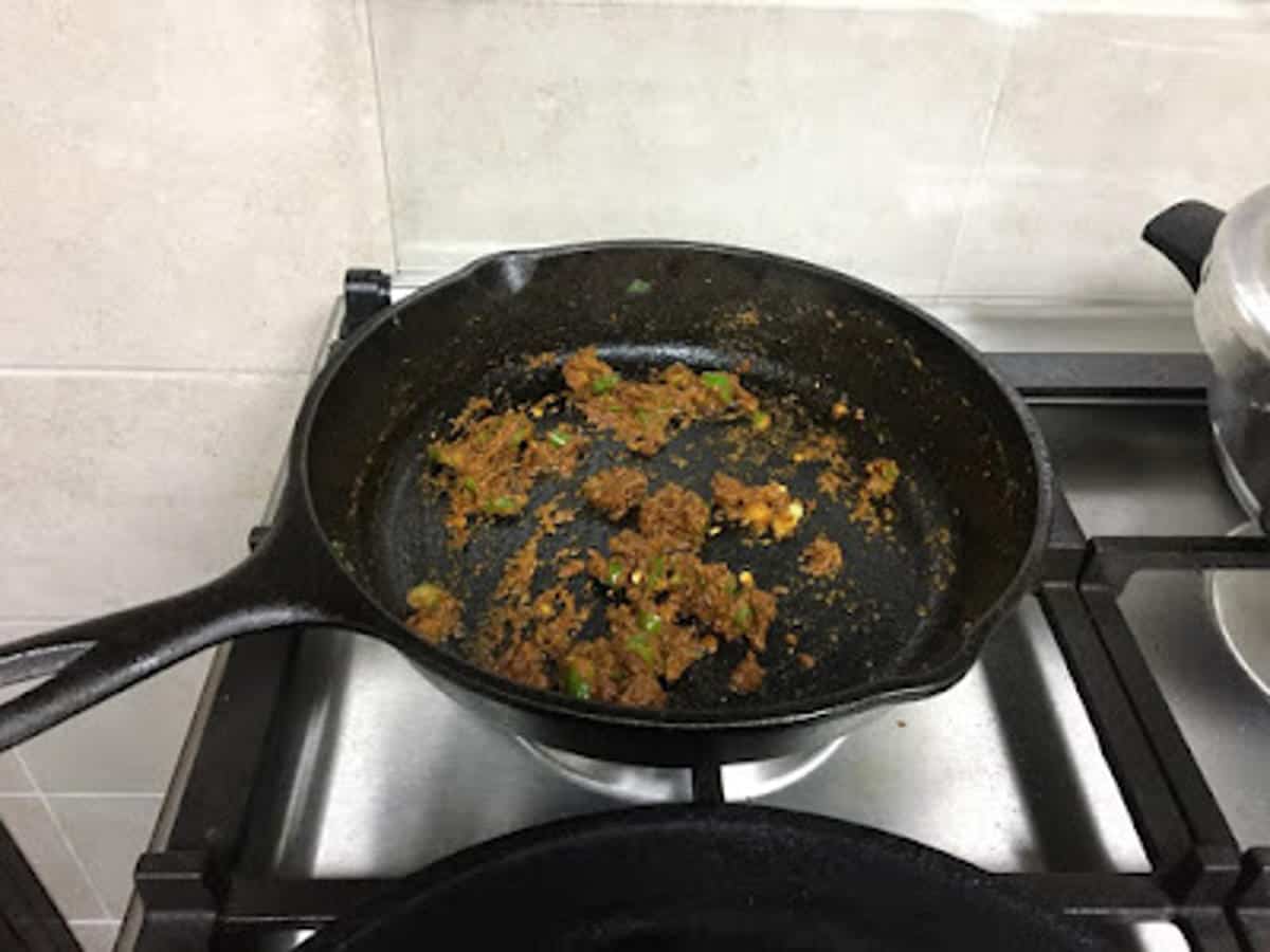 aloo gobi matar in the making