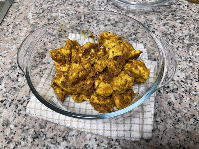 pan roasted tandoori chicken
