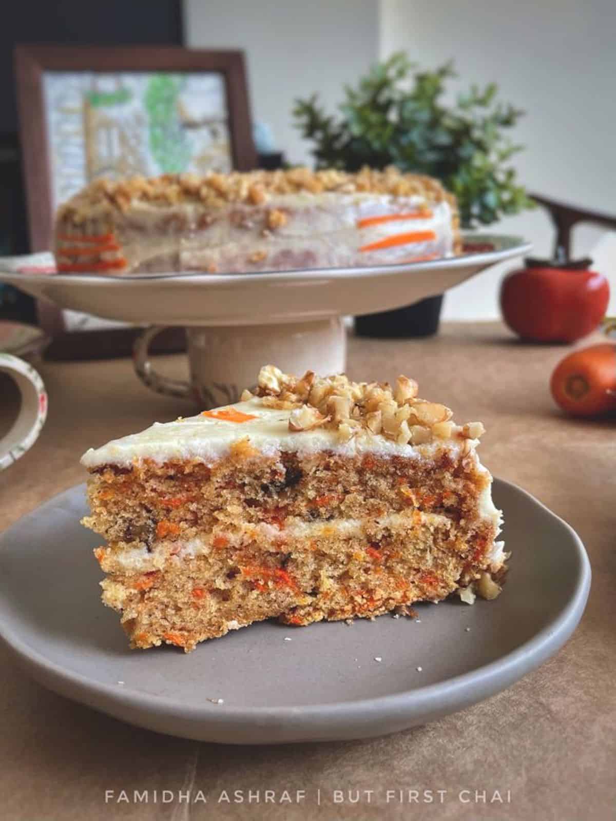 Easy Carrot and Walnut Cake - Jess Eats and Travels