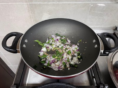 tadka of Chickpea Sundal