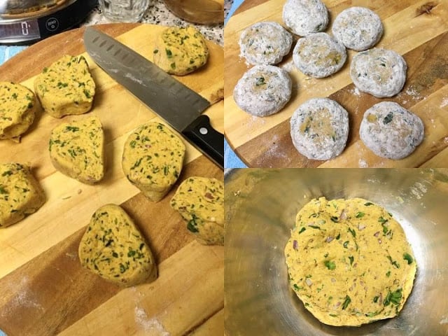 methi paratha dough making