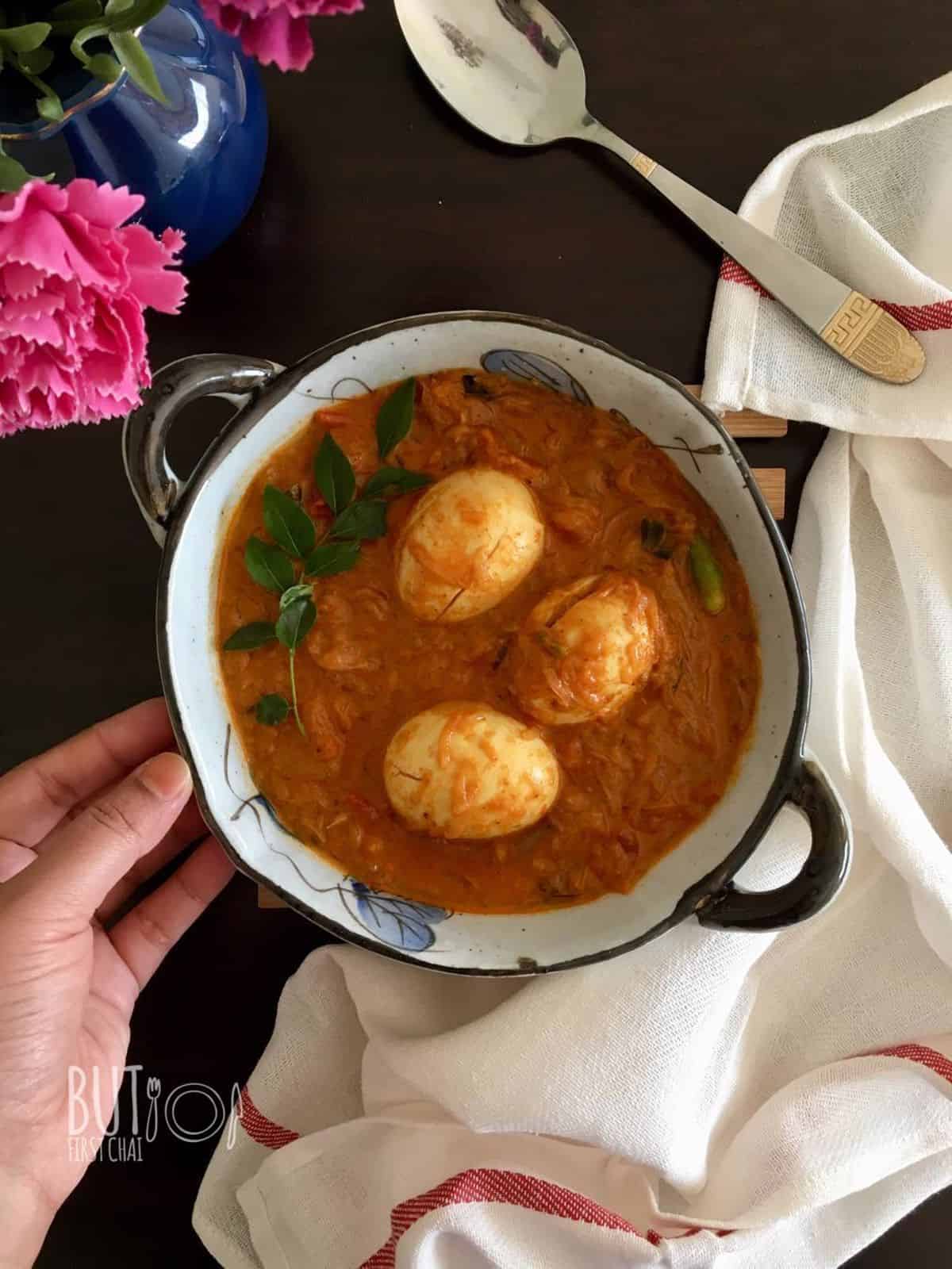 egg curry with coconut milk