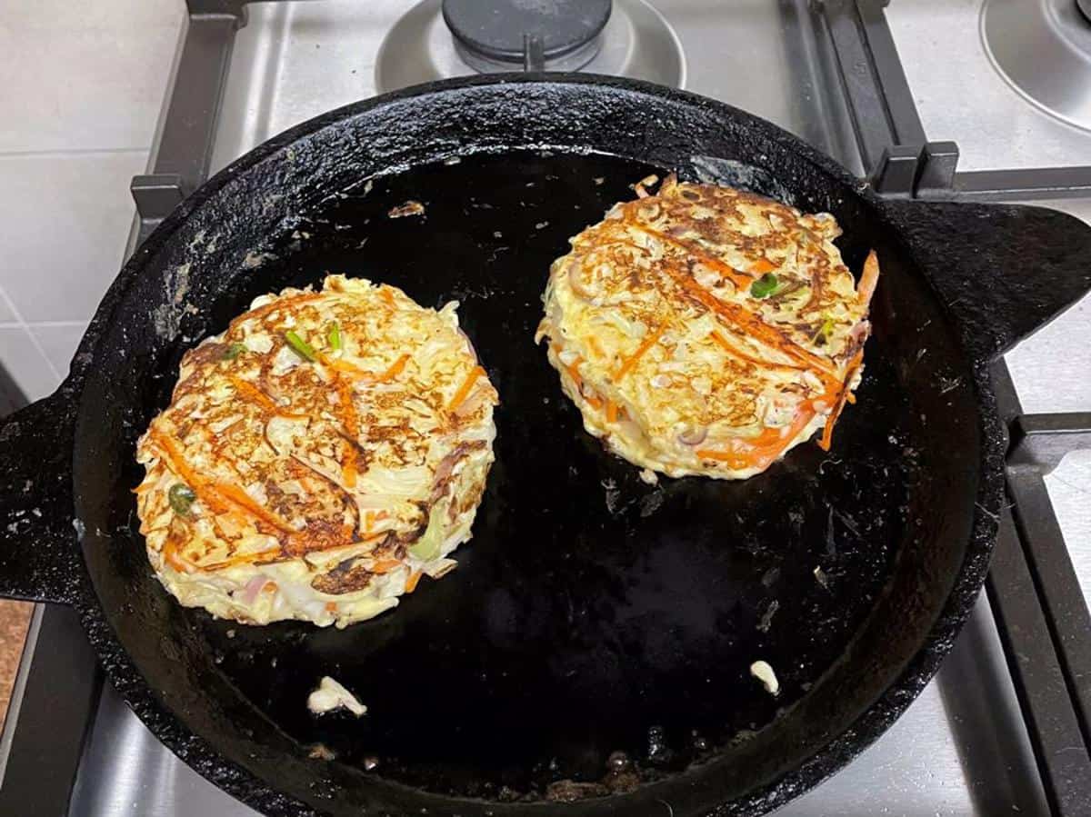 round gilgeori patty for burger bun