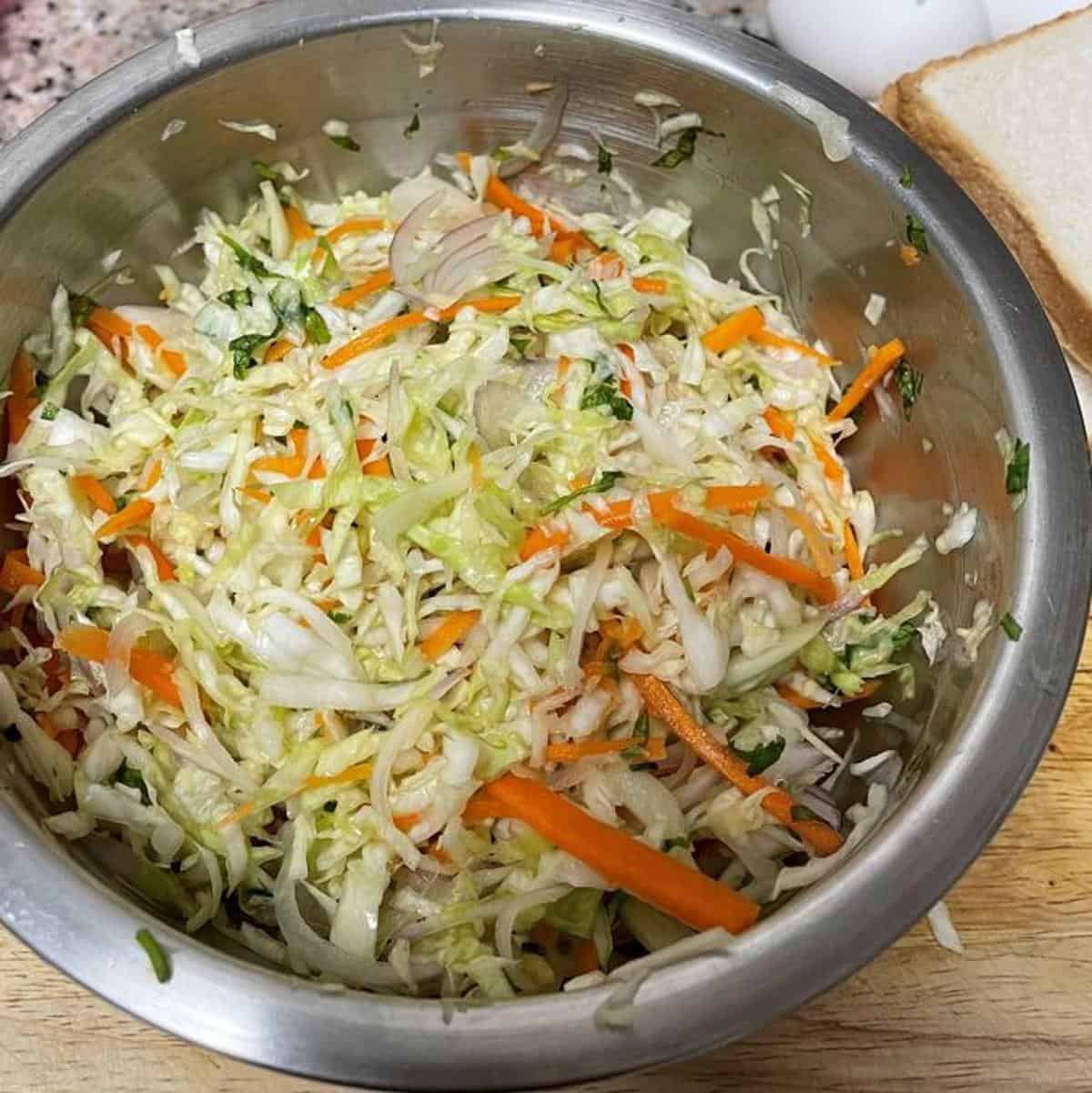 cabbage egg mixture