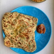 lauki paratha with pickle