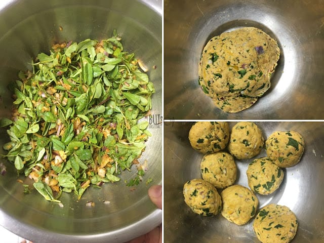 methi paratha dough making