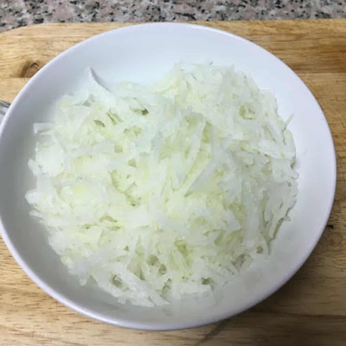 grated ash gourd