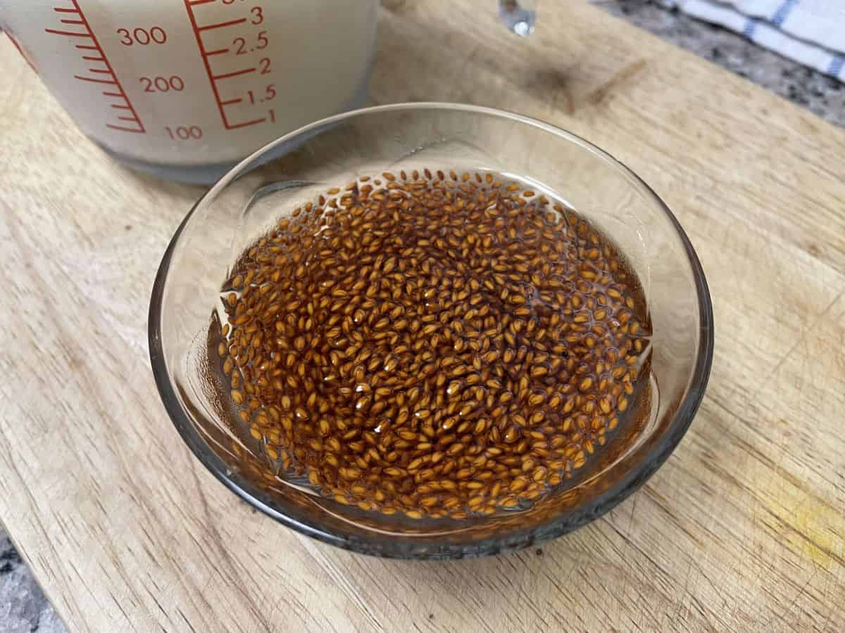 soaked garden cress seeds