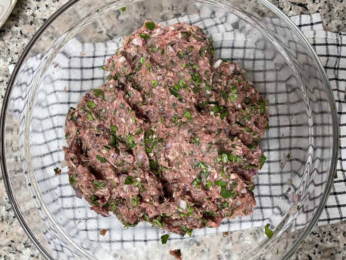 mixed ground meat mixture