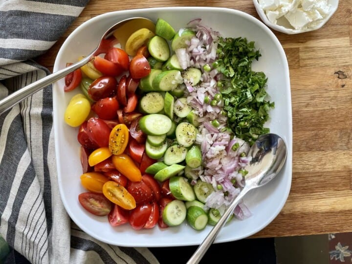 Cucumber Tomato Feta Salad