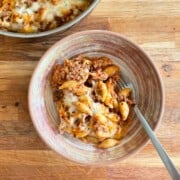 a bowl of pasta al forno