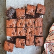 Chocolate Brownies with Avocado pieces
