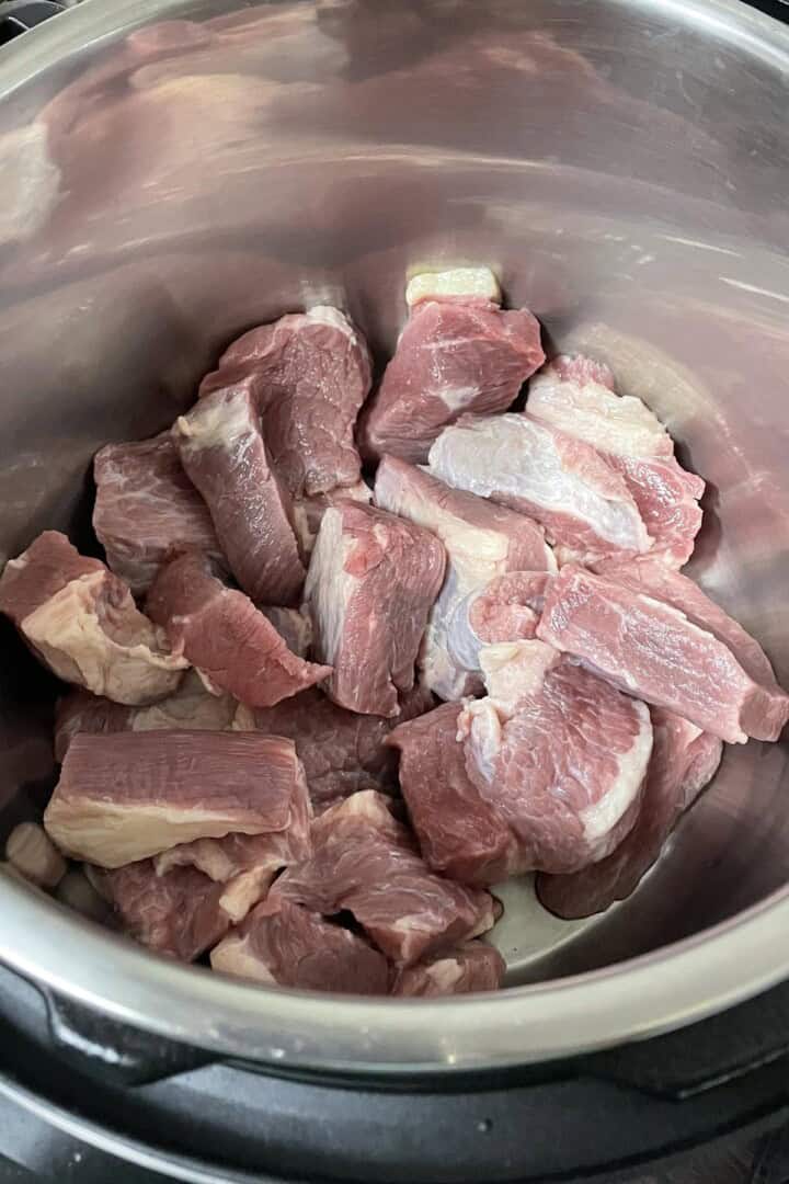 beef in the instant pot cooker.