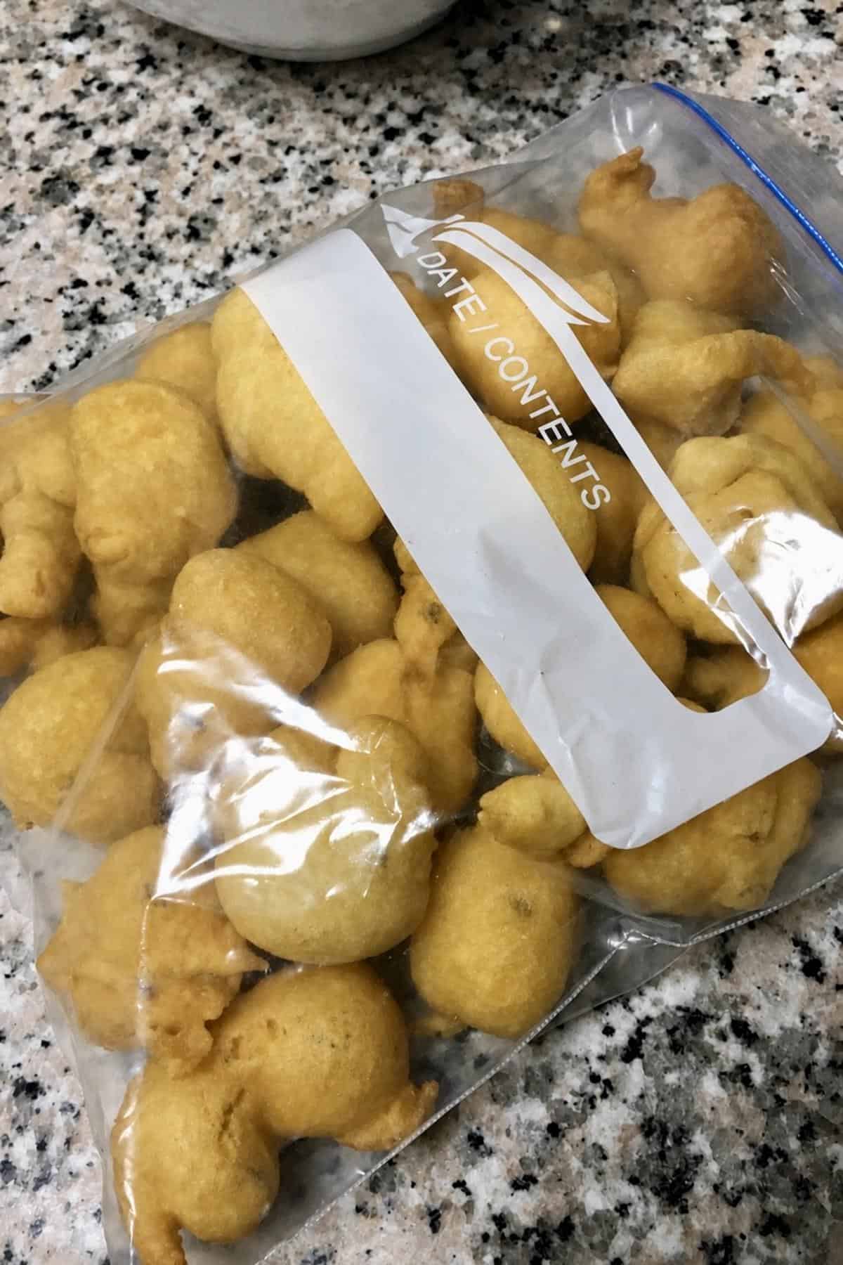 freezing urad dal fritters
